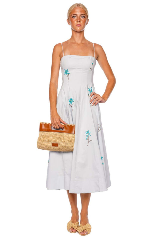 Wylie Dandelion Sky Embellished Midi Dress