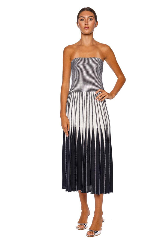 Soliel Strapless Knit Midi Dress