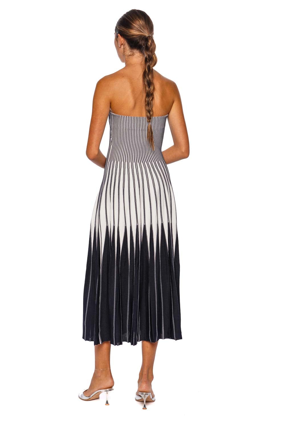Soliel Strapless Knit Midi Dress