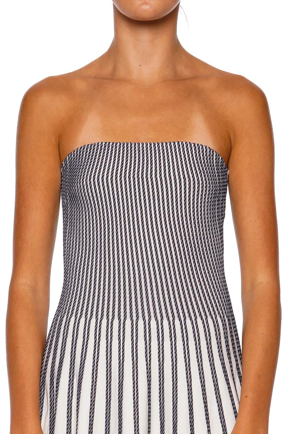 Soliel Strapless Knit Midi Dress