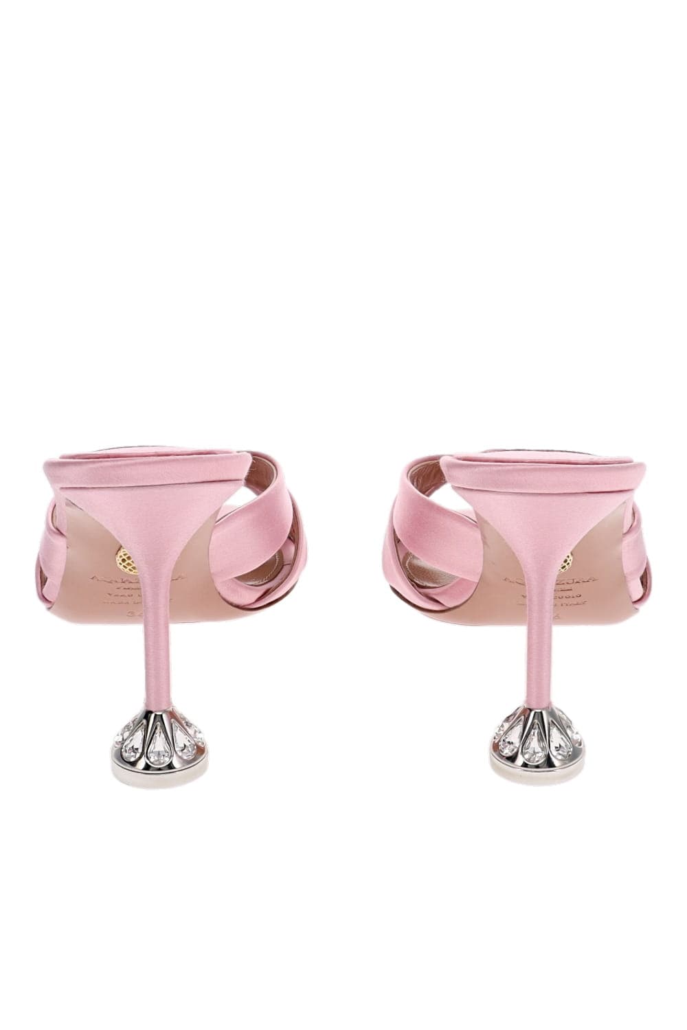 Kiss Me Quick Light Rose Crystal Mule