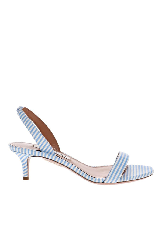 So Nude Blue Stripe Slingback Sandal