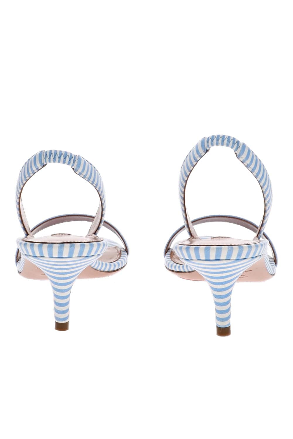 So Nude Blue Stripe Slingback Sandal