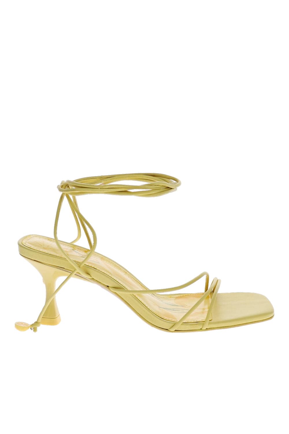 Nadia Lemonade Leather Ankle Wrap Sandal