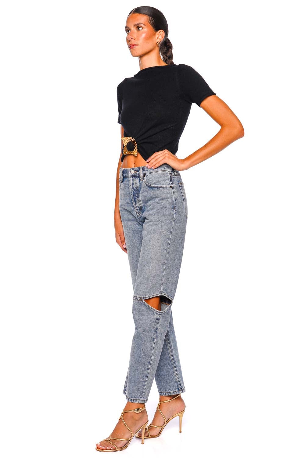 Ellen Embellished Short Sleeve Sweater