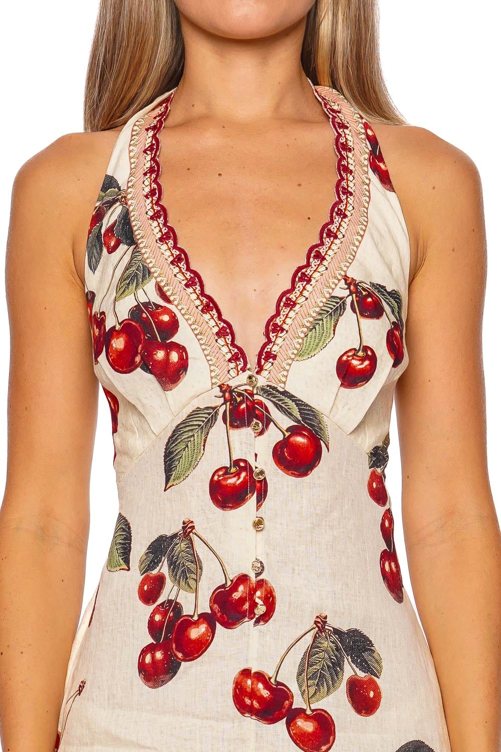 Notes From the Road Halter Playsuit