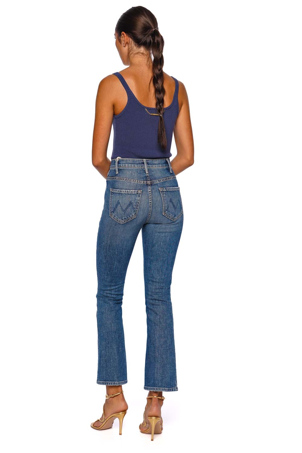 The Hustler Ankle Fray High Rise Jean