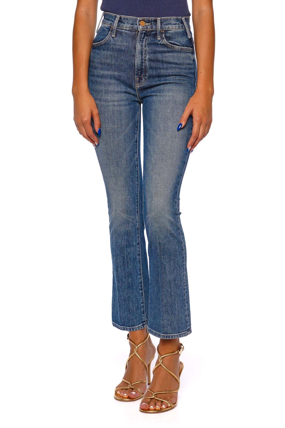 The Hustler Ankle Fray High Rise Jean