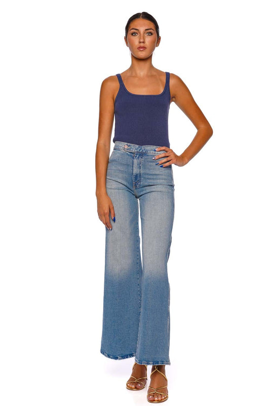 The Tab Roller Skimp Wide Leg Jean