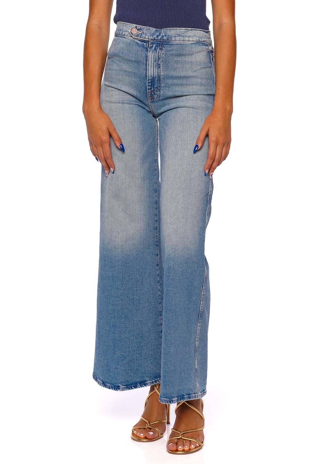 The Tab Roller Skimp Wide Leg Jean