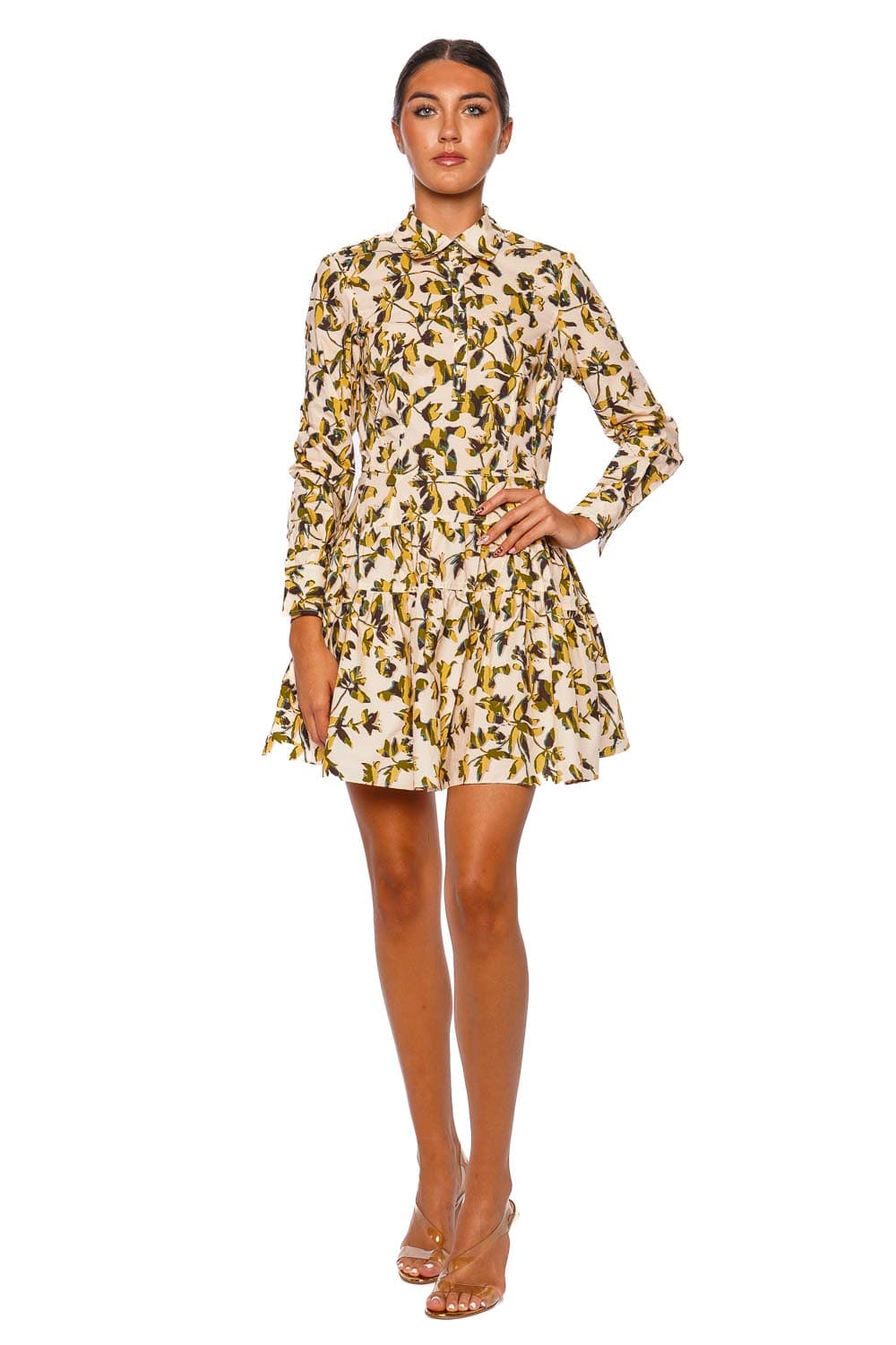 Nanette Floral Long Sleeve Mini Dress