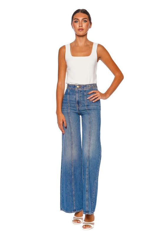 The Delphine High Rise Wide Leg Jean