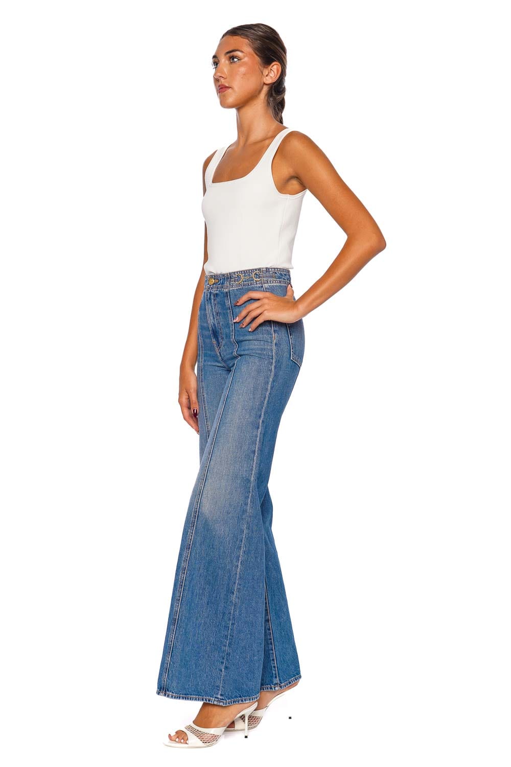 The Delphine High Rise Wide Leg Jean