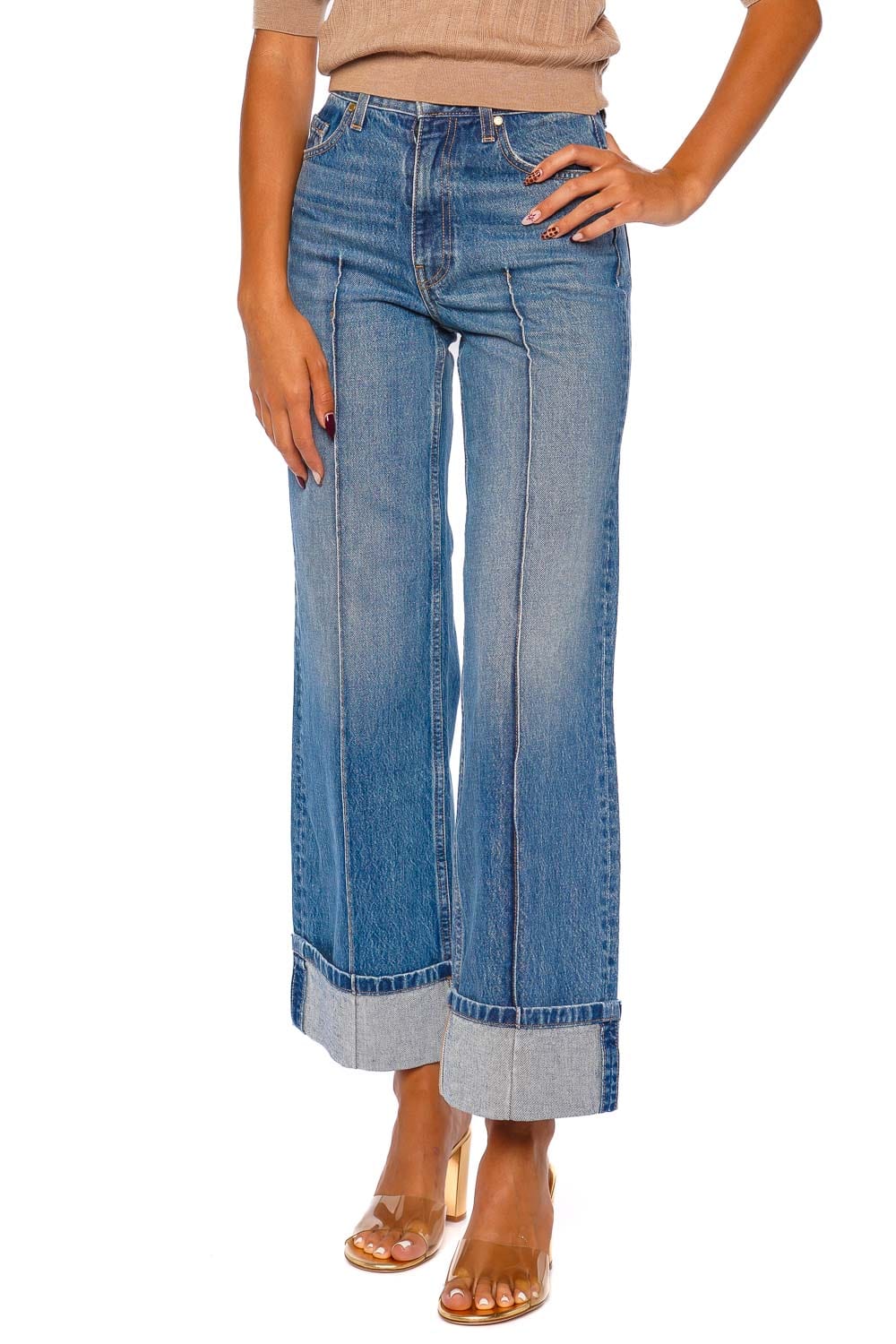 Genevieve Danube High Rise Wide Leg Jean