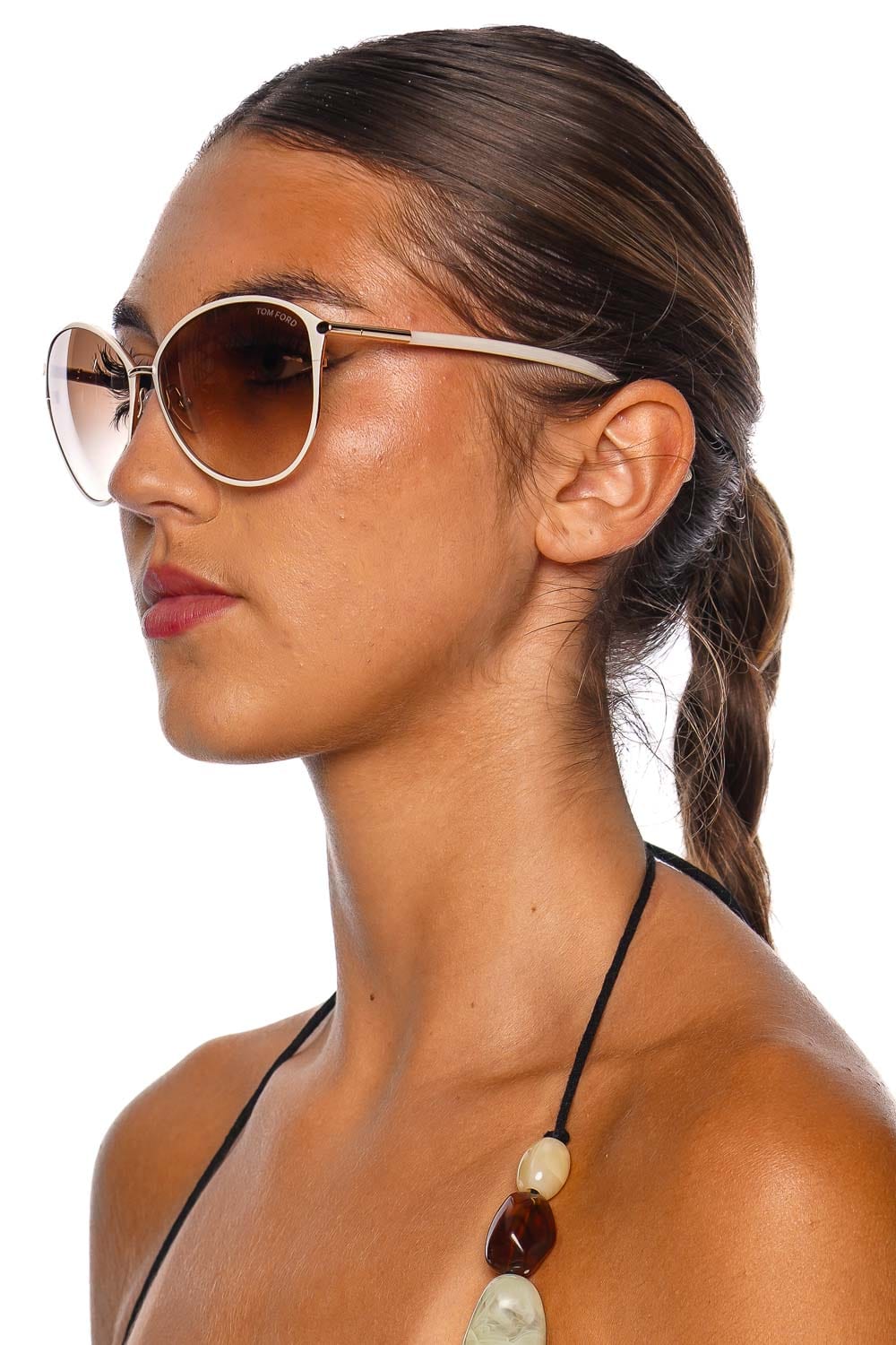 Penelope Round Gradient Sunglasses