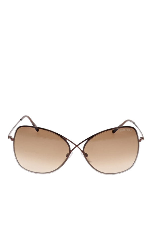 Colette Brown Gradient Butterfly Sunglasses