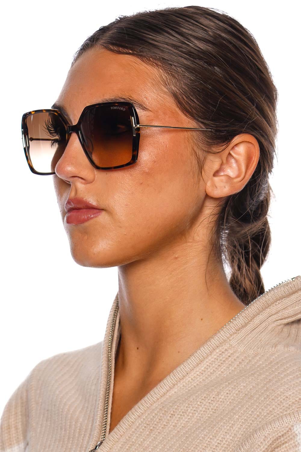 Joanna Havana Tortoise Butterfly Sunglasses