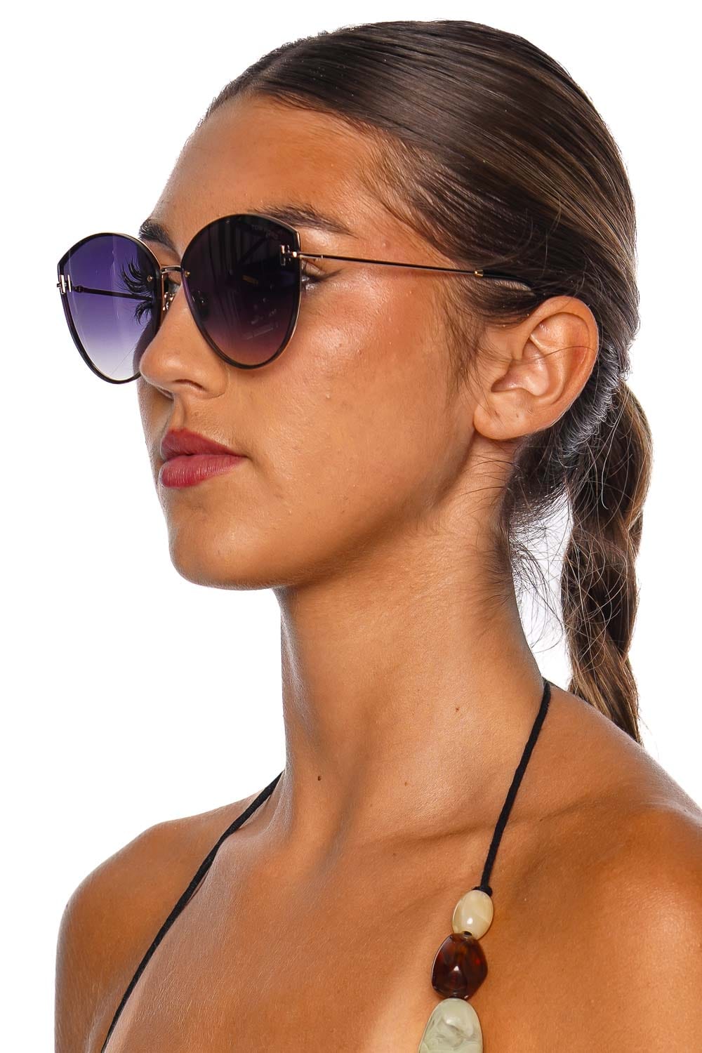 Evangeline Gradient Cat Eye Sunglasses