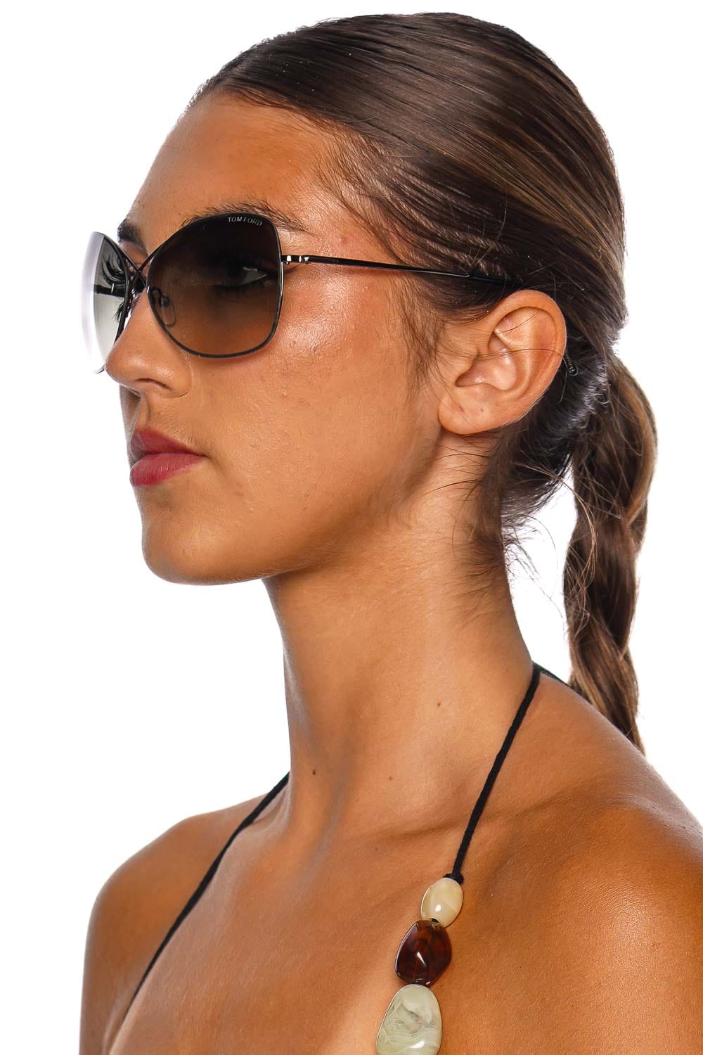 Colette Gunmetal Butterfly Sunglasses
