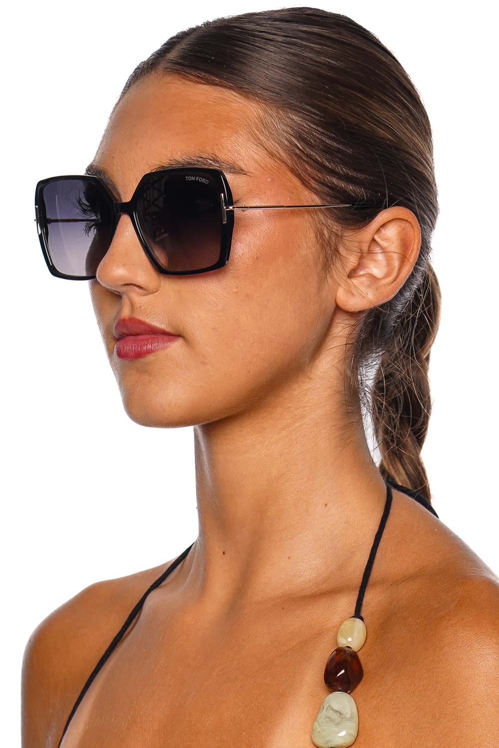 Joanna Black Gradient Butterfly Sunglasses