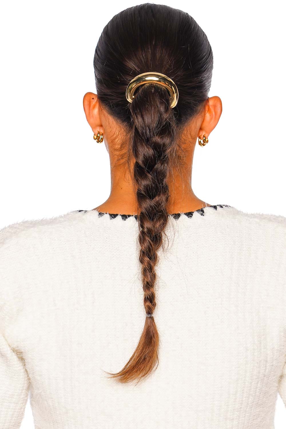 Glossy Gold Arch Pony Cuff