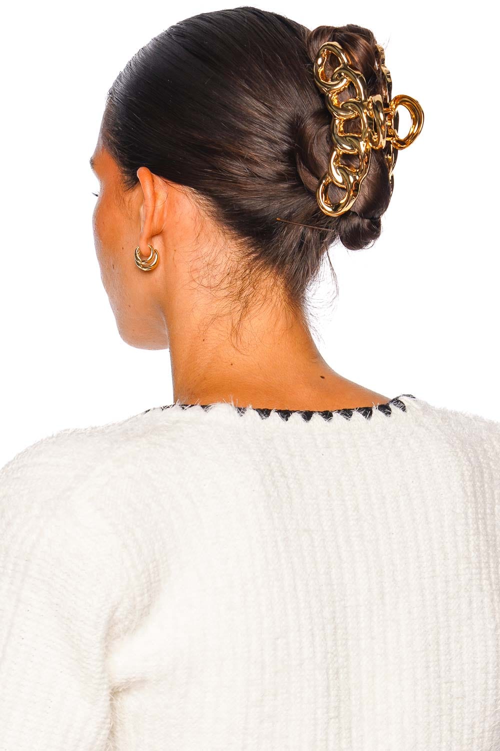 Elena Gold Chain Claw Clip