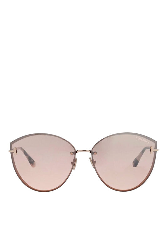 Evangeline Rose Gold Cat Eye Sunglasses