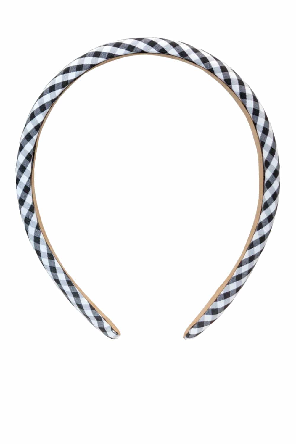 Navy Gingham Halo Padded Headband