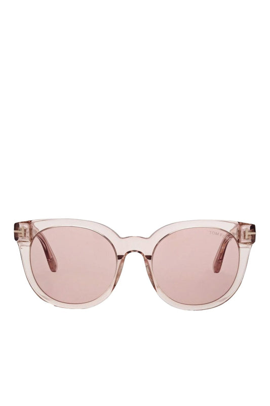 Moira Pink Transparent Acetate Sunglasses