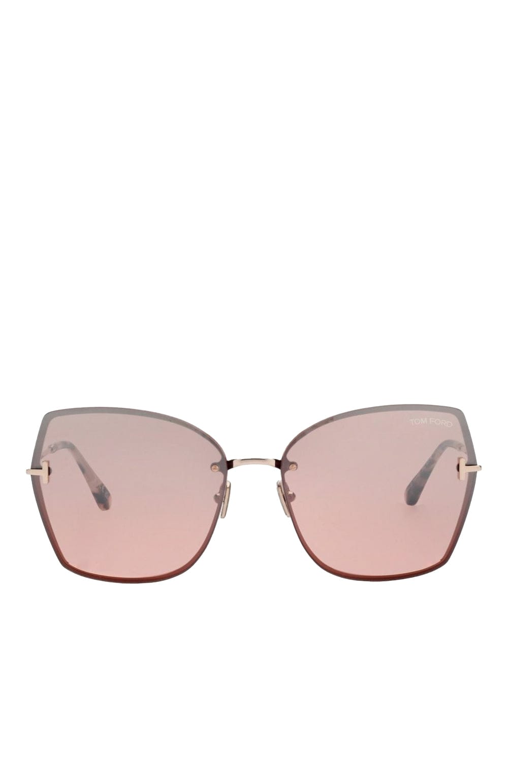 Nickie Pink Rose Gold Butterfly Sunglasses