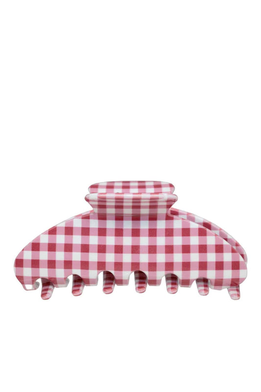 Cherry Gingham Big Effing Claw Clip