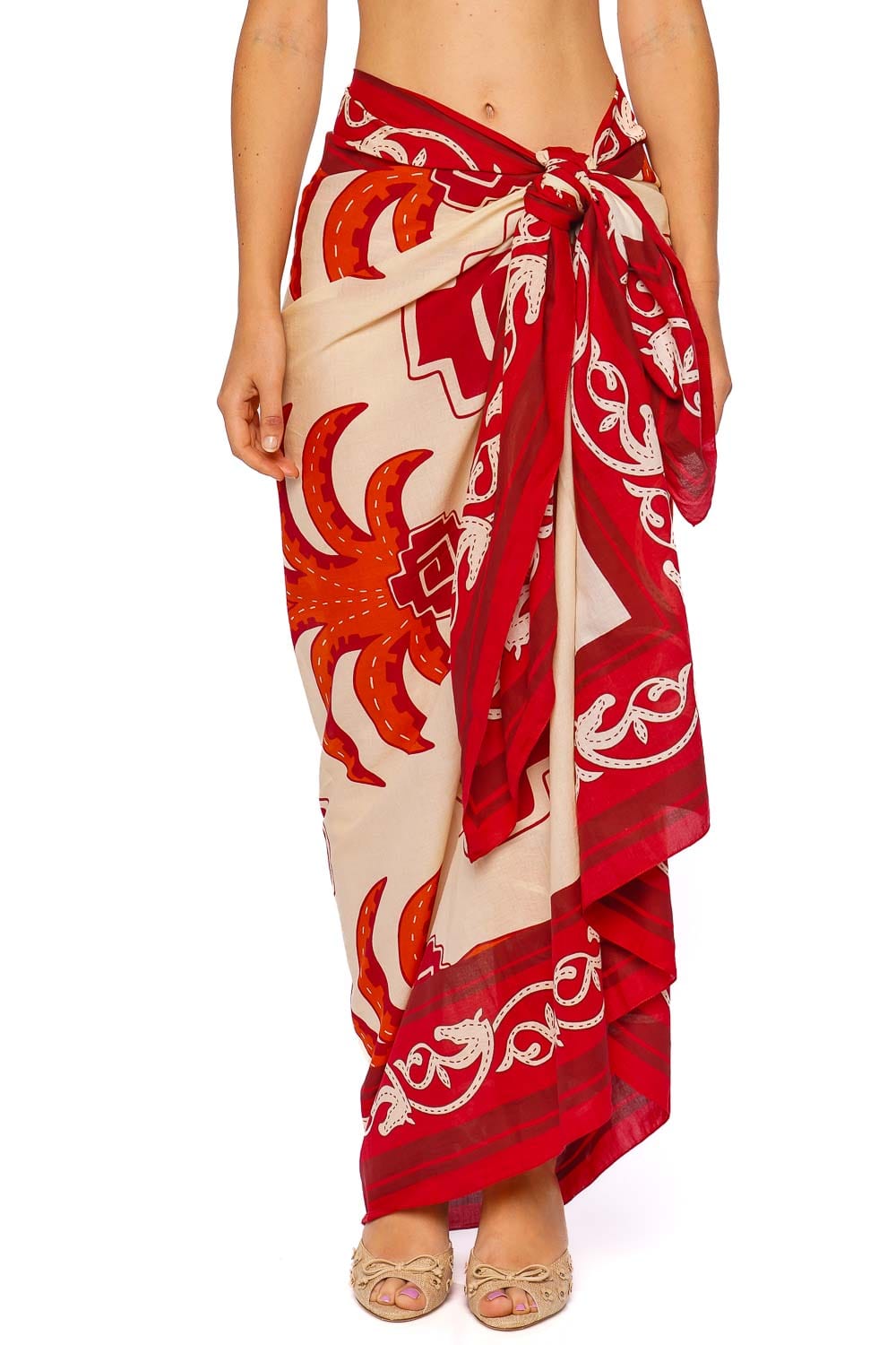 Mexicas Tropical Equestrian Cotton Pareo