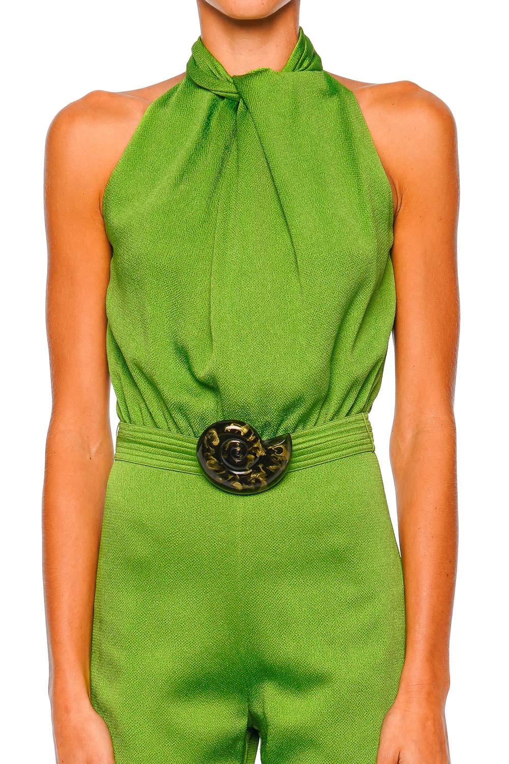 Siv Embellished Satin Sleeveless Jumpsuit