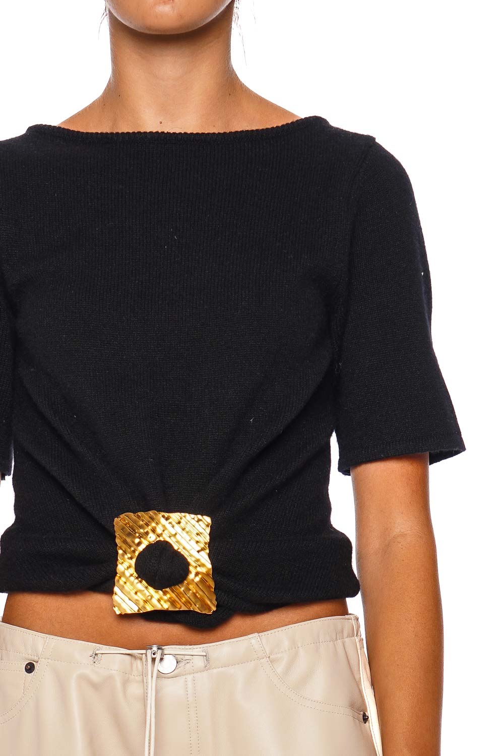 Ellen Embellished Short Sleeve Sweater