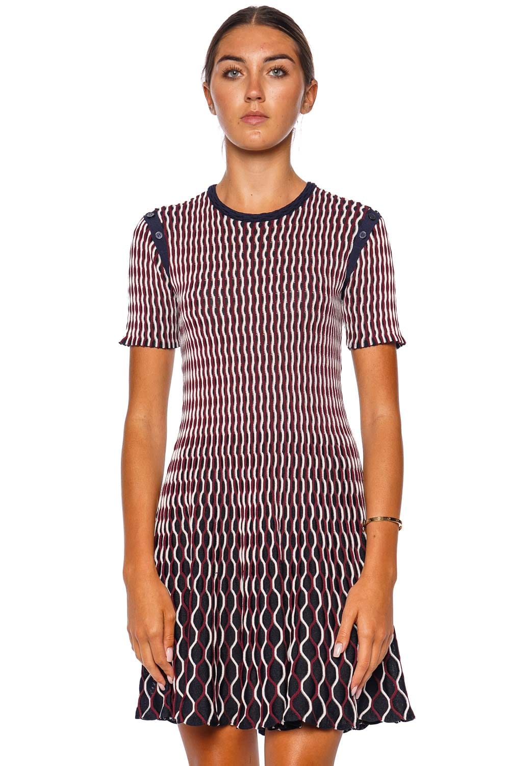Baylor Short Sleeve Knit Mini Dress