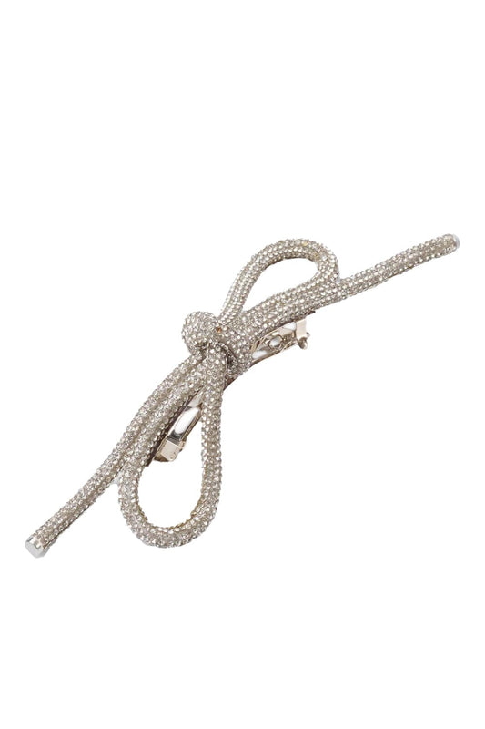 Sasha Crystal Bow French Barrette